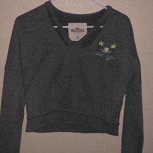 Hollister cropped sweatshirt